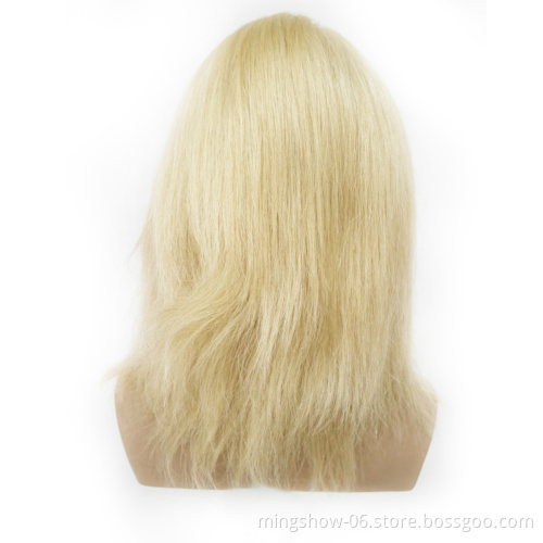 wholesale blonde 100% human hair hairdressing training mannequin head with shoulder